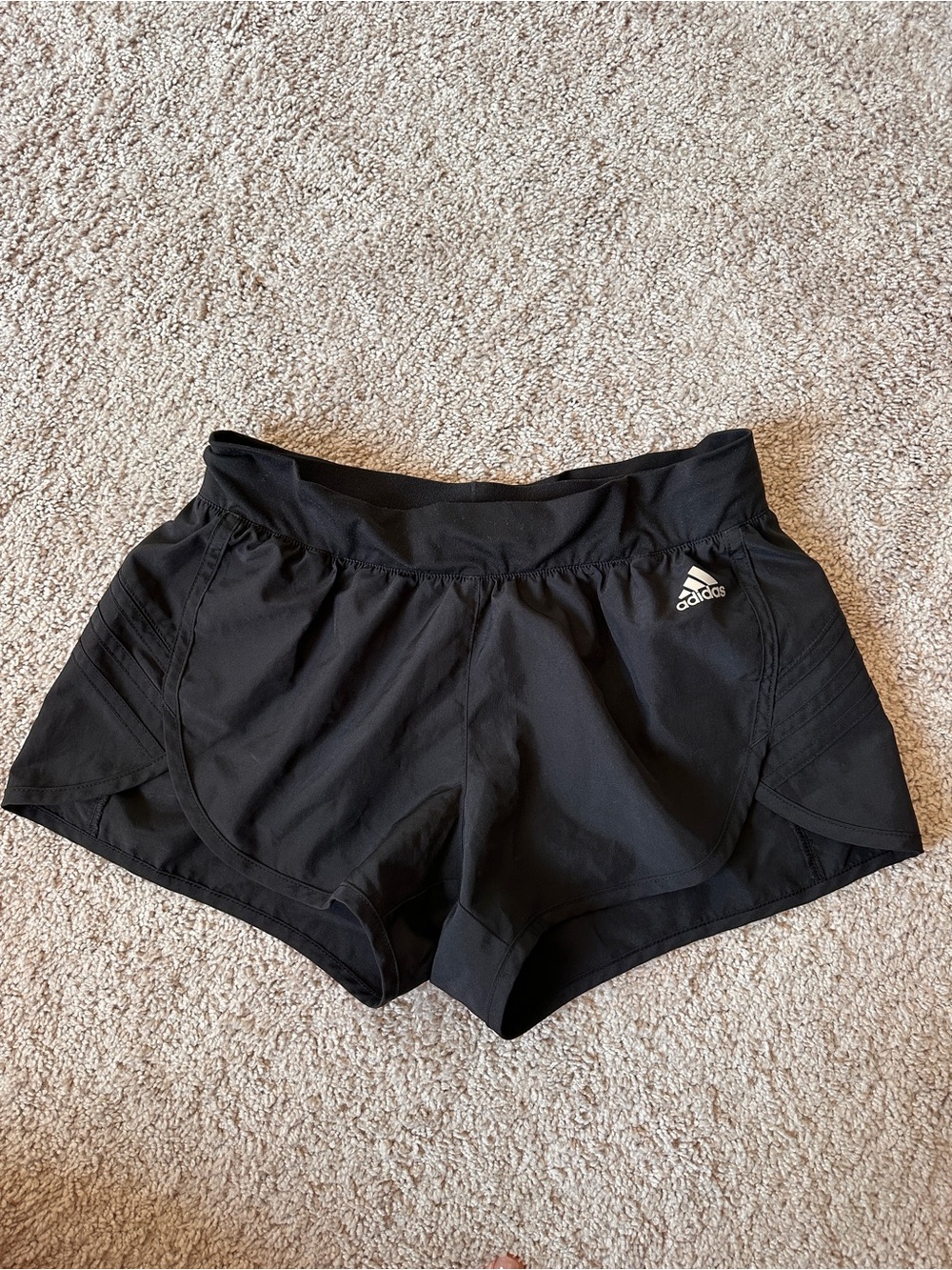 adidas Black Women's Athletic Running Shorts